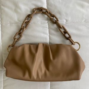 Tan shoulder bag